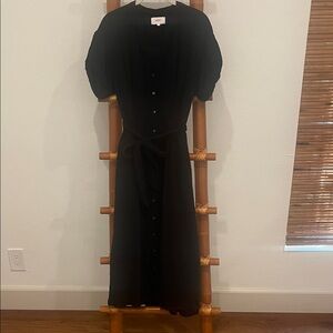 Xirena Caylin Black Button-Down Dress